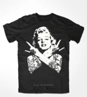 Marilyn Monroe Tattoo 1 Премиум Футболка Marylin Biker Motorrad Punk Rock N Roll модные хлопковые футболки мужские футболки топы хип-хоп