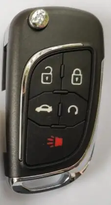 5 button Barkivon 2 3 4 5 Кнопка модифицированный Флип складной пульт дистанционного ключа автомобиля оболочка подходит для Chevrolet Lova Aveo Cruze чехол fob чехол - Цвет: 5 button
