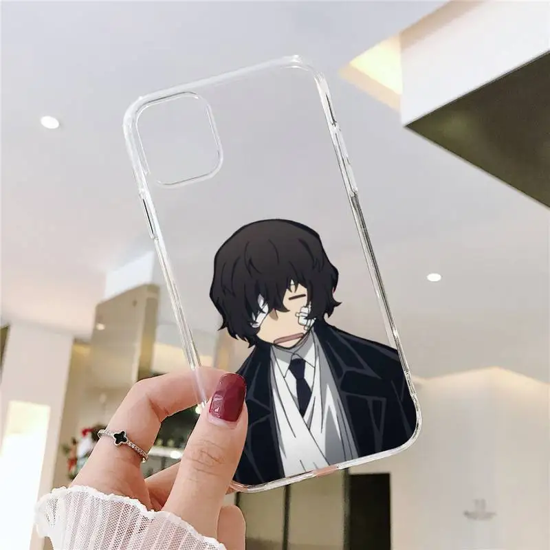 

Bungo Stray Dogs Phone Case Transparent soft For iphone 5 5s 5c se 6 6s 7 8 11 12 plus mini x xs xr pro max