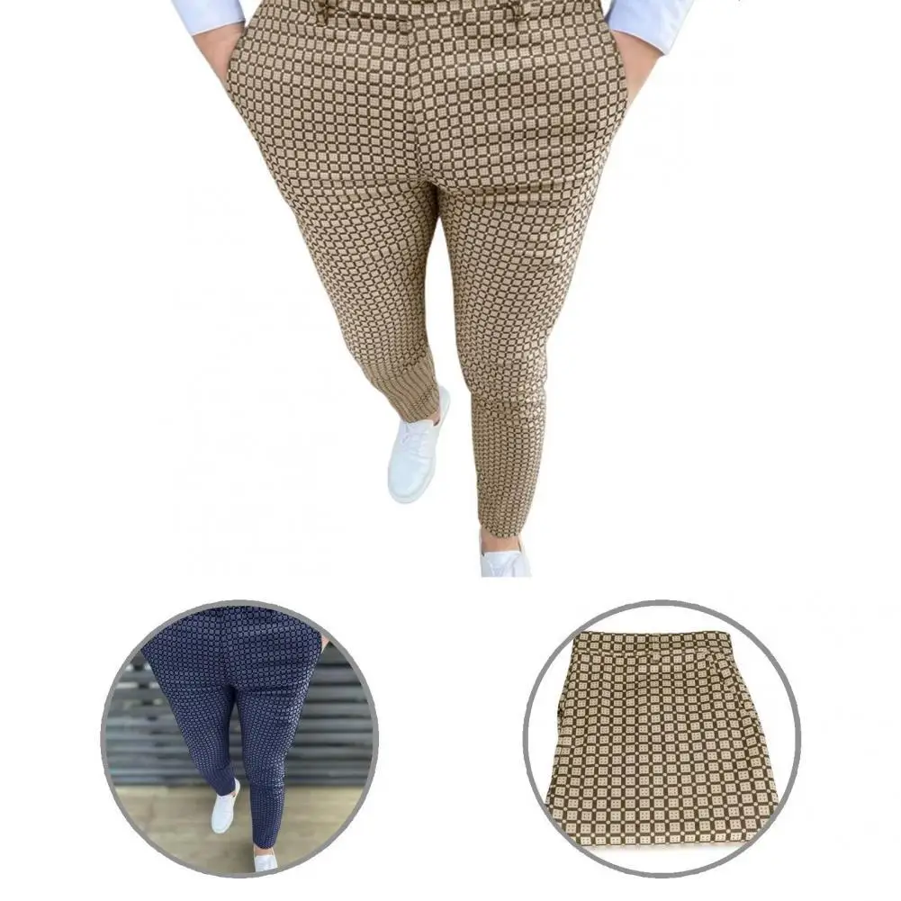 

Casual Fabulous Skin-friendly All Match Business Pants Mid Waist Men Pants Long for Wedding