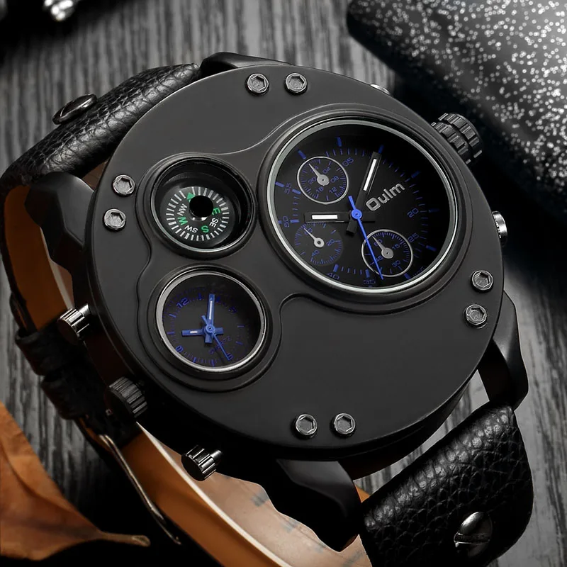 

Leather Band Watch Quartz Business Wristwatch Reloj Hombre Popular Men's Watches Fashion Sports Stainless Steel Case