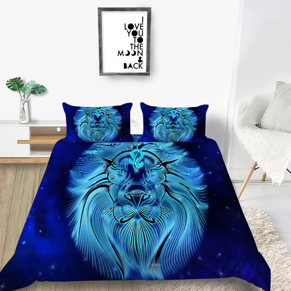 

Constellation Bedding Set Pisces Creative Fashionable 3D Duvet Cover King Queen Twin Full Single Double Unique Design Bed Set