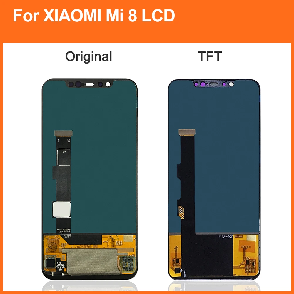 ЖК дисплей 6 21 ''для Xiaomi MI 8 с сенсорным экраном и дигитайзером в сборе запасные