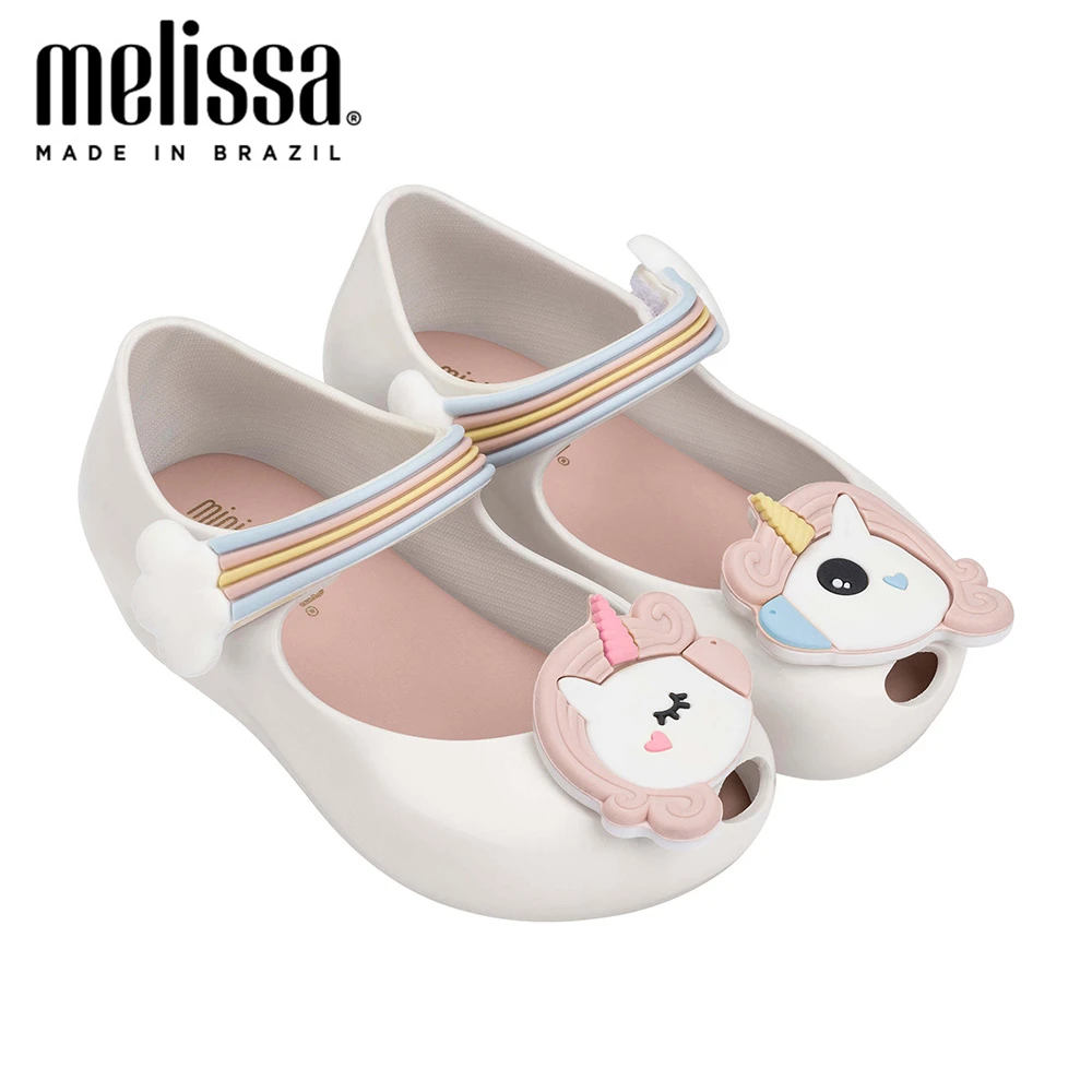 Мини обувь Melissa симпатичная Ультралегкая Единорог девочка желе сандалии 2020