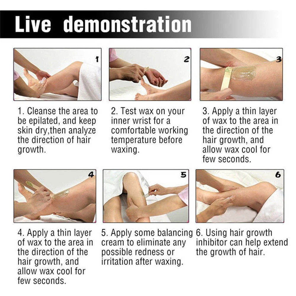 

Hard Wax Beans Hair Removal Waxing Hot Depilatory Pellet for Wax Heater Machine 2019 new