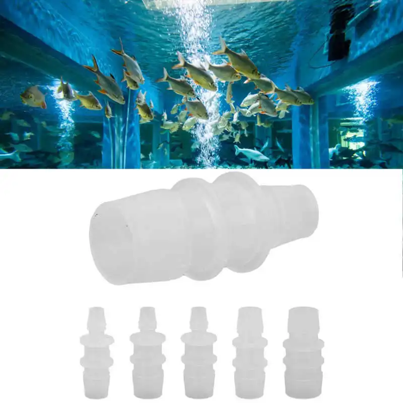 

Fish Tank Light Bar Aquarium Valve Connector Variable Diameter Straight Clear White Plastic Airline Tubing for Aquariums