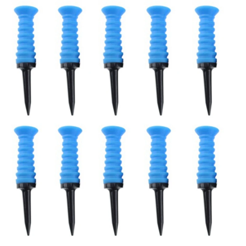 10Pcs Golf Tees Ball Nail Sporting Training Aids Outdoor Plastic Golf Training Supplies Ball Stud Golf Nail