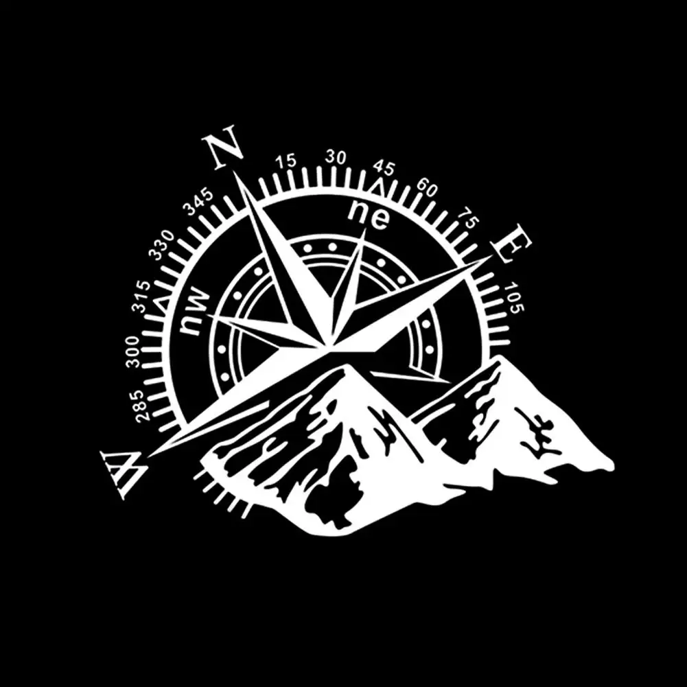 3D стикер для автомобиля горный компас Шаблон наклейка двери s капот тело