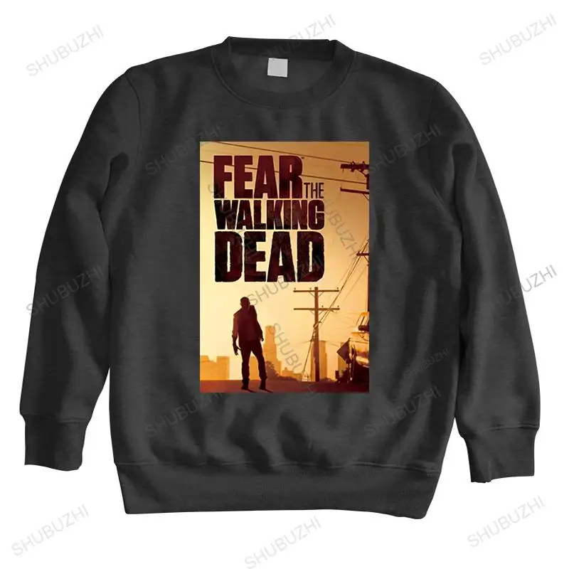 

men vintage casual sweatshirt black hoodies Fear The Walking Dead drop shipping unisex brand winter hoodies fashion warm hoody