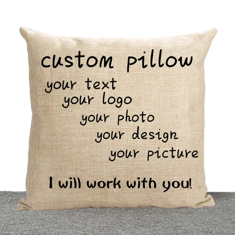 

Hot Sale Popular Custom Your Own Your Pictures,Tests,Designs,Photos Throw Square Personalized Unique Pillowcase