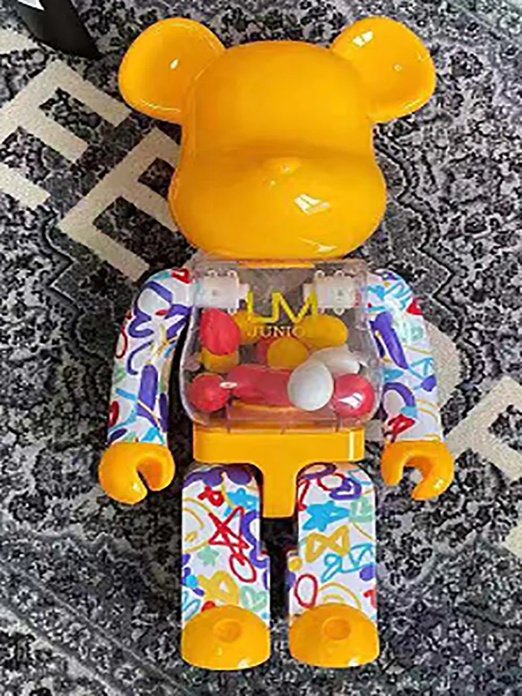 

Bearbricklys 28cm 400% Bear&bricklys Toy Blocks Bear Toy Action Toy Figures Garage Kits Dolls Kids Toys