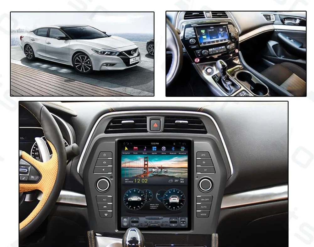 Автомобильное головное устройство YAZH Android 9 0 PX6 радио для Nissan Maxima 2016 2017 2018 с 10 4