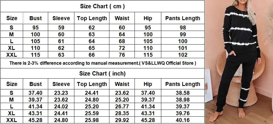 

VS&LLWQ Women Tie-dye Sweatsuit Fashion Print Long Sleeve Casual Pocket Sweatpants Tracksuit Female Two Piece Sets Fall Clothes