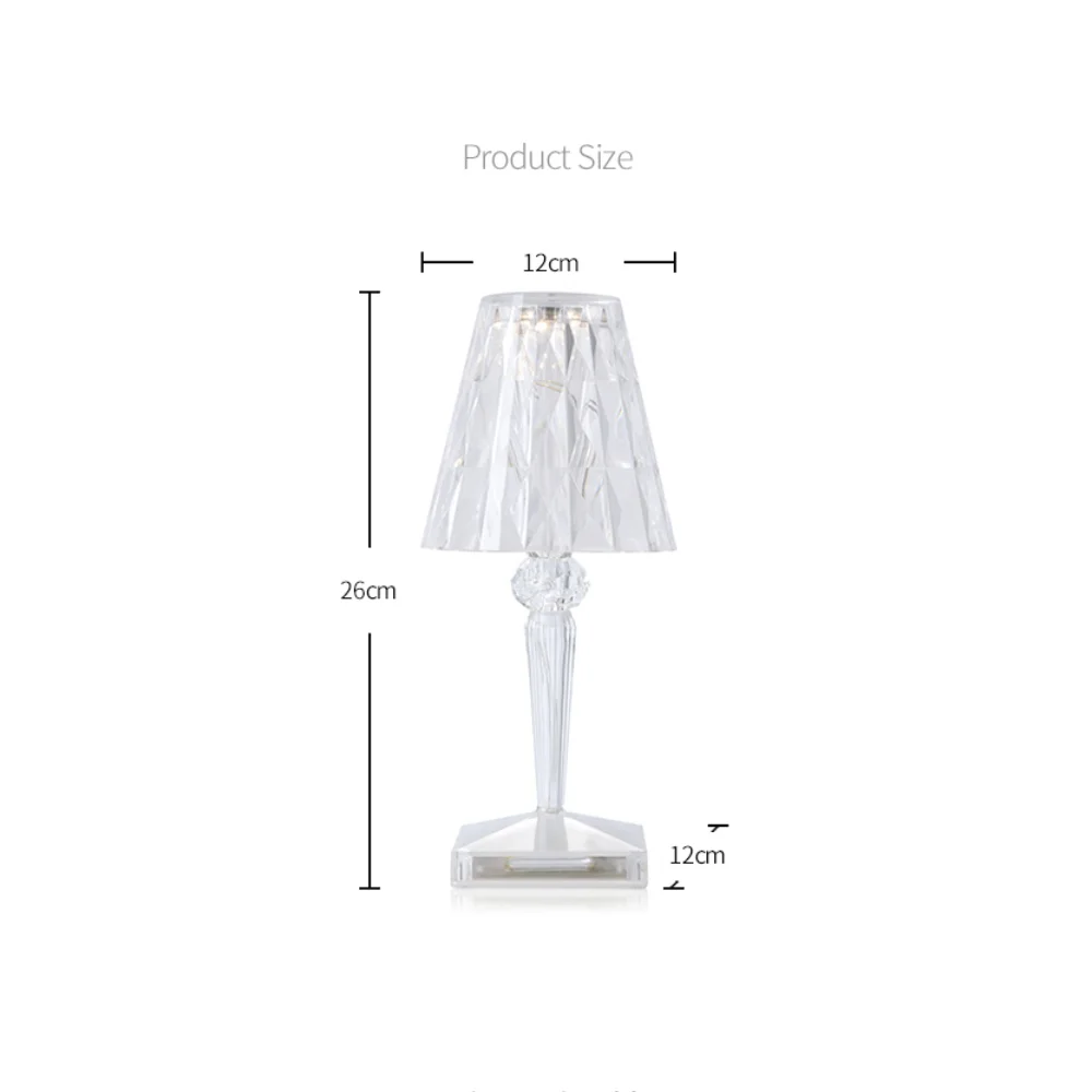 

Creativity 26x12cm diamonds lamps Creative desk lamp LED charging lamp diamond lamp bedside lamp