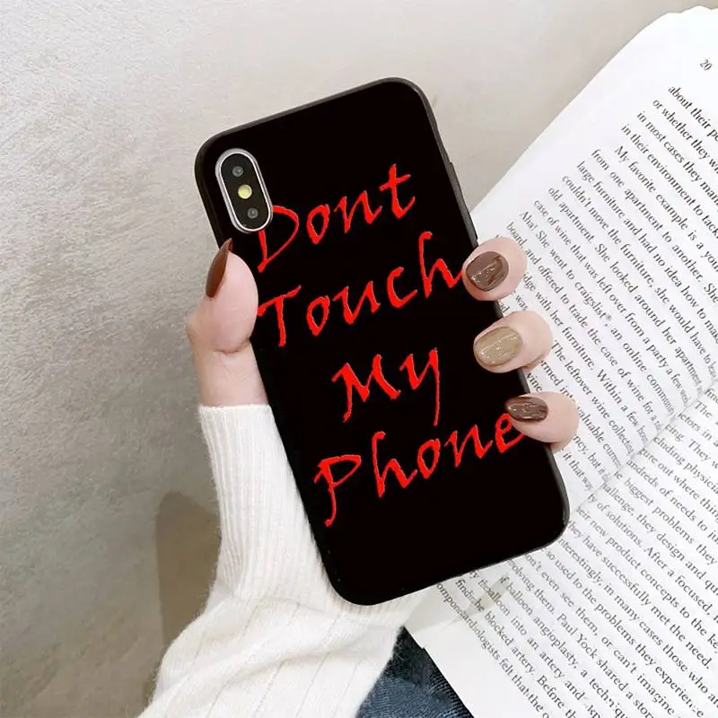 

YNDFCNB Do Not dont Touch My Phone Phone Case For iPhone 8 7 6 6S Plus 5 5S SE 2020 12pro max XR X XS MAX 11 case