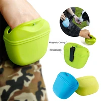 3 color pet training silica gel pocket silicone dog treat bag food snack pouch haversack solid mini waist packs dog trainings