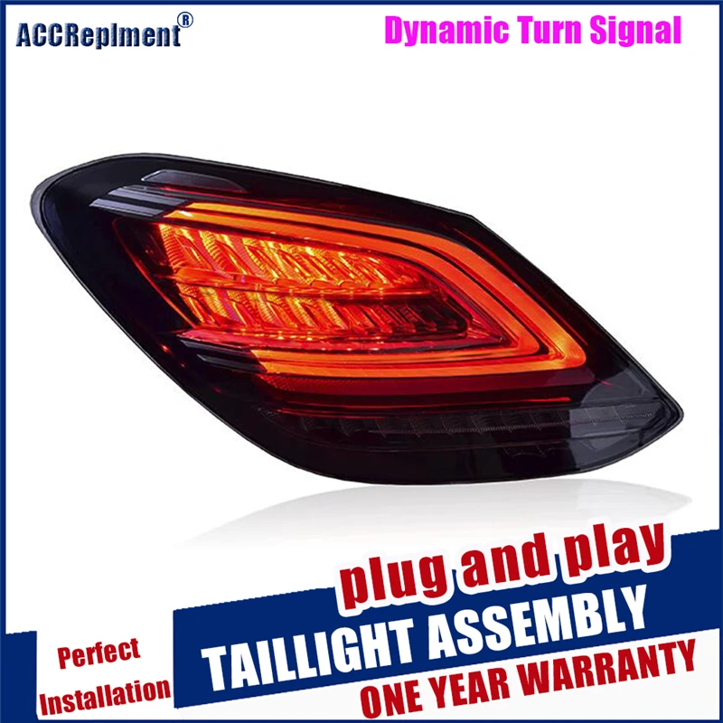 

Car styling Accessories for C-class W205 rear Lights led TailLight 2014-2020 for W205 Rear Lamps led dynamic turn signal