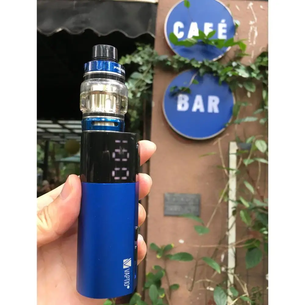 Электронная сигарета Vaptio VEX100 kit vaper 100 Вт 8 0 мл бак капсулы 21700/18650 Ом сетчатые катушки подходит для батареи