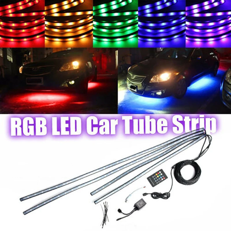 Светодиодная лента RGB 8 цветов 4 шт. | Автомобили и мотоциклы