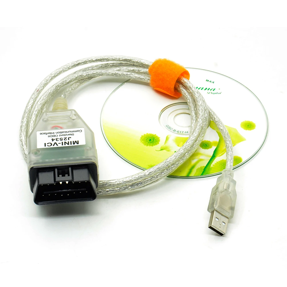 Новейший интерфейс V15.00.028 MINI VCI для диагностического прибора TOYOTA TIS Techstream J2534 OBD2 OBDII