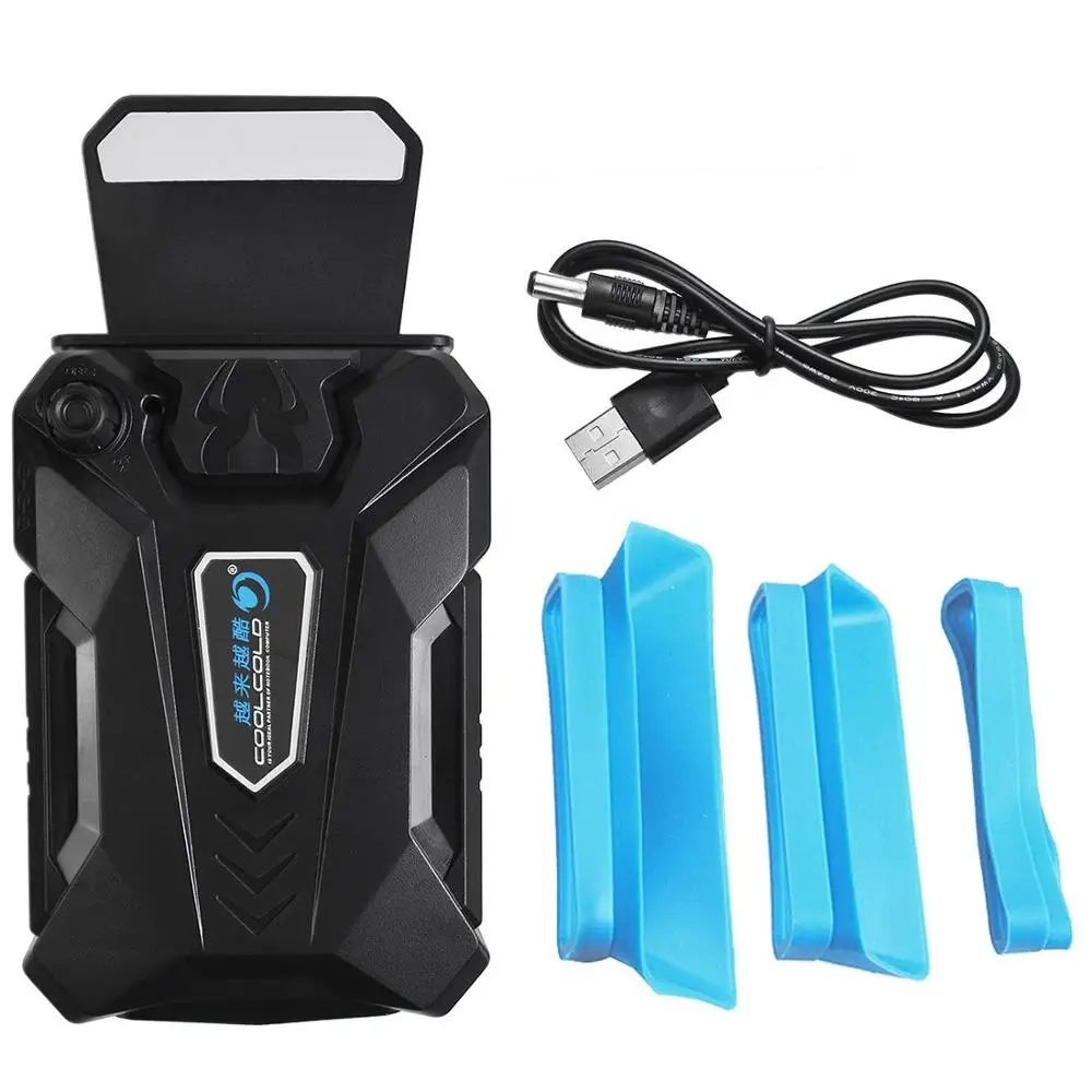 

COOLCOLD Portable Notebook Laptop Cooler USB Air External Extracting Cooling Pad Fan for Laptop Speed Adjustable for 15-17 Inch