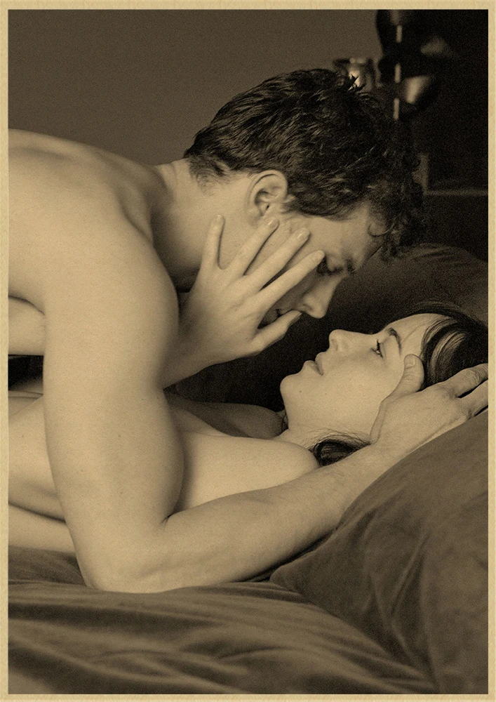 50 оттенков серого классического Ретро фильма постер из крафт-бумаги бар кафе