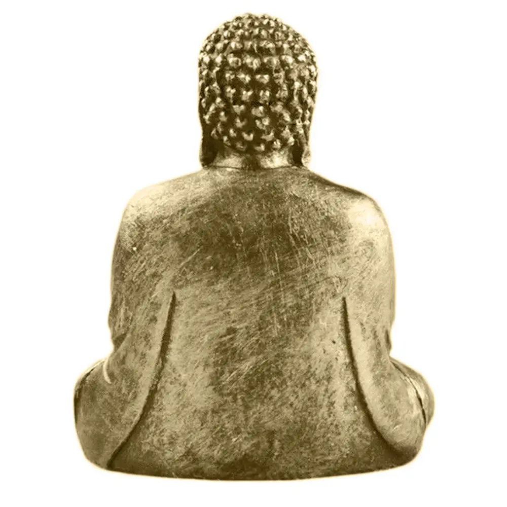 Китайская винтажная скульптура Будды миниатюрная из смолы золотого и