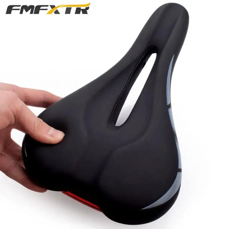 Купи Bike Saddle with Tail Light FMFXTR Comfortable Breathable Wide Hollow Bike Saddles Cushion for MTB Road Bike Cycling Parts за 1,134 рублей в магазине AliExpress