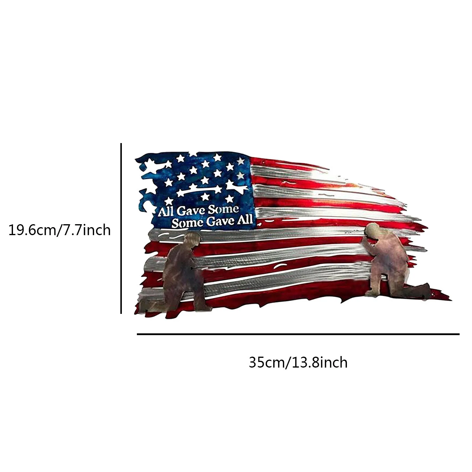 

New 2021 High Quality Safety Patriotic American Independence Day Metal Jewelry Home Decoration Home & Garden Accessories