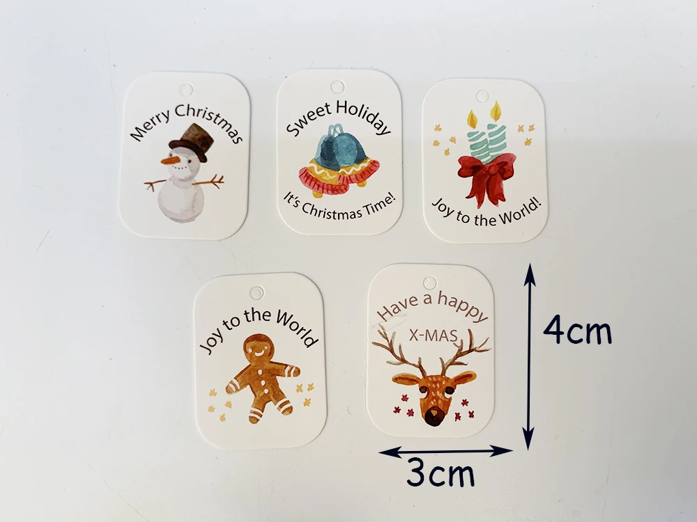 Рождественские Подвески 2020 ярлыки для украшения цветочных и ароматических сумок