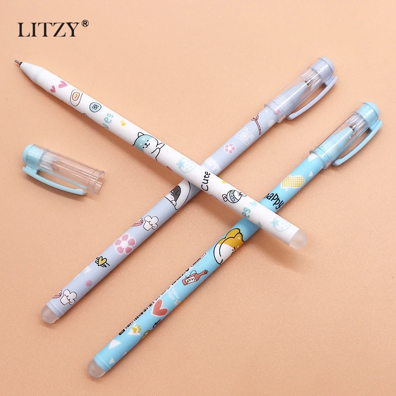 Гелевая ручка Kawaii Dog Magic 0 38 мм черные чернила стираемая рукоятка школьные