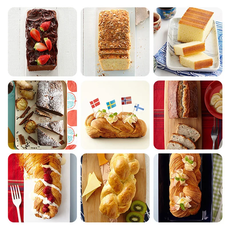 

Silicone Bread and Loaf Pan Non-Stick Silicone Baking Mold for Homemade Cake Bread Meatloaf NW