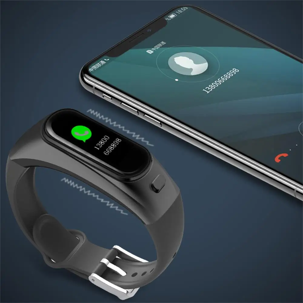 Умный Браслет H109 Talkband, Беспроводная Bluetooth гарнитура для звонков, для телефона huawei, samsung, с монитором сердечного ритма, Talk Band PK B5