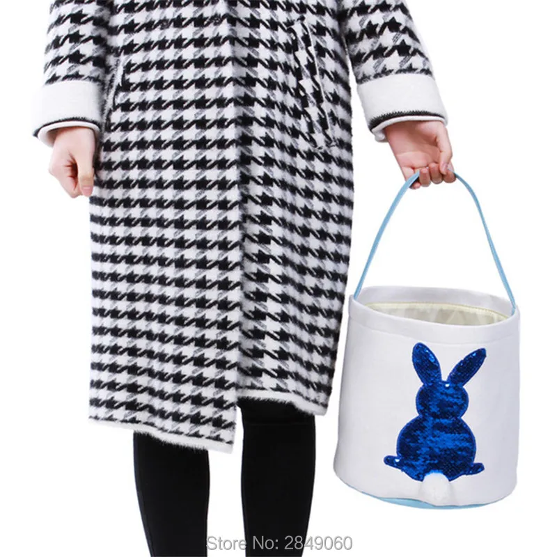 Лидер продаж 1 шт. сумка в виде пасхального кролика для детей ведро конфет