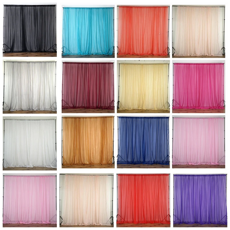 Шифоновый свадебный фон 15 цветов занавеска сценический фотобудка свадебные