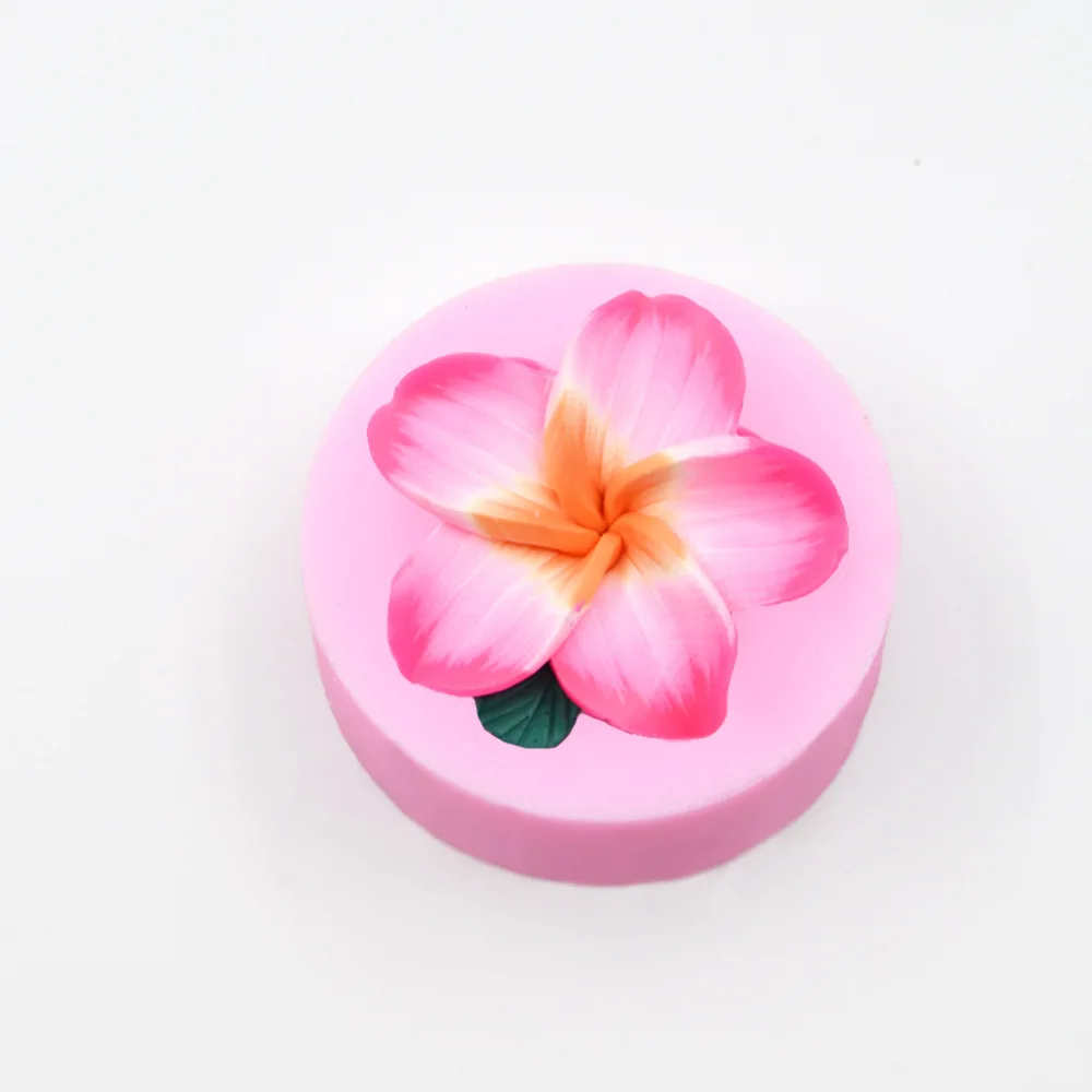 Новый 3D Мыло Плесень пять-petaled помадка торт силиконовые формы Свадебные