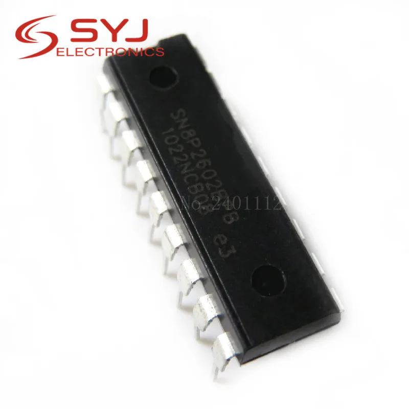 

1pcs/lot SN8P2602BPB SN8P2602BPG SN8P2602 SN8P2602BP DIP-18 In Stock