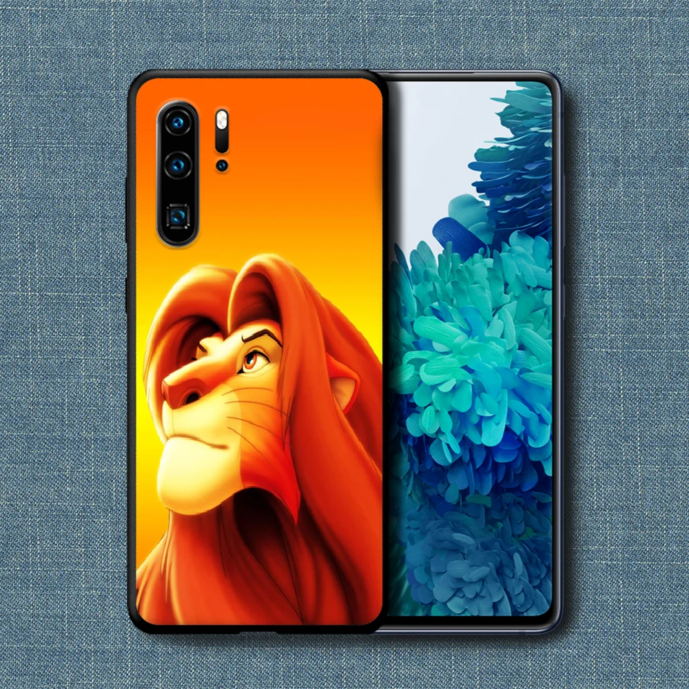 

Lion King Phone Case For Huawei P Mate Smart 10 20 30 40 Lite Z 2019 Pro black Back Pretty Coque Painting Bumper Trend Funda