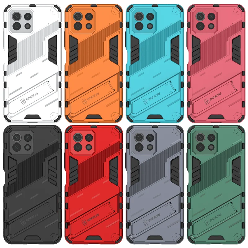for xiaomi mi 11 lite 5g case mi 11 lite 11i shockproof bumper table stand holder armor phone cover for xiaomi mi 11 lite case free global shipping