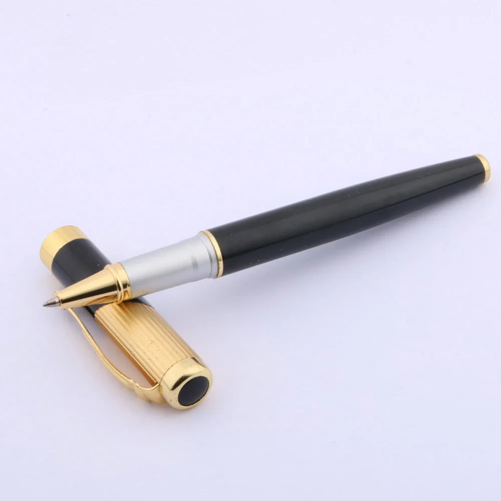 JINHAO черная Золотая отделка подарок с синим камнем металлическая шариковая ручка