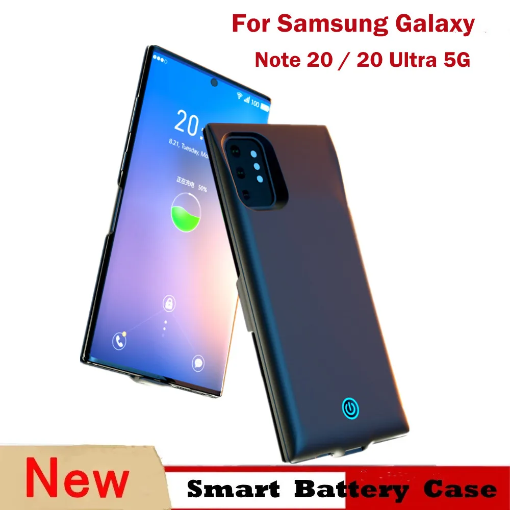 

Внешний аккумулятор, чехол для Samsung Galaxy Note 20 Ultra, чехол для аккумулятора, умное зарядное устройство, чехол для Galaxy Note 20