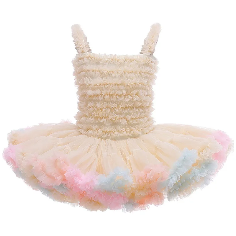 Infant Baby Girls Ballet Dance Tutu Dress Puff Cake Smash 1 2 3 4 5 6 Year Kids Birthday Newborn Baptism Dresses | Тематическая