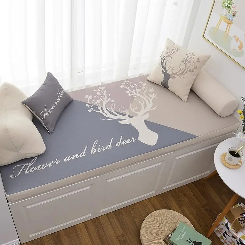 

Bedroom Nordic Seat Pad Bed Topper Taie Floor Mattress Cushion Home Decor Balcony Coussin Decoration Cojin Window Sill Mat