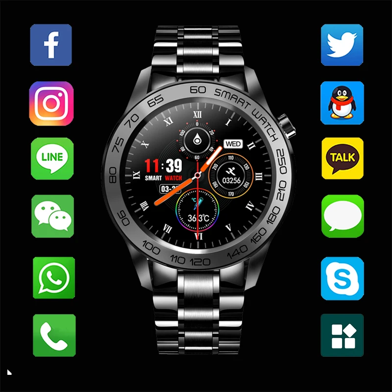 lige fashion men smart watch outdoor gps track recording sport fitness tracker temperature monitor smartwatch for huawei xiaomi free global shipping