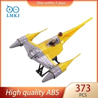 373pcs star space series n 1 starfighter moc building blocks scale aircraft model high tech bricks boy toys kids xmas gift