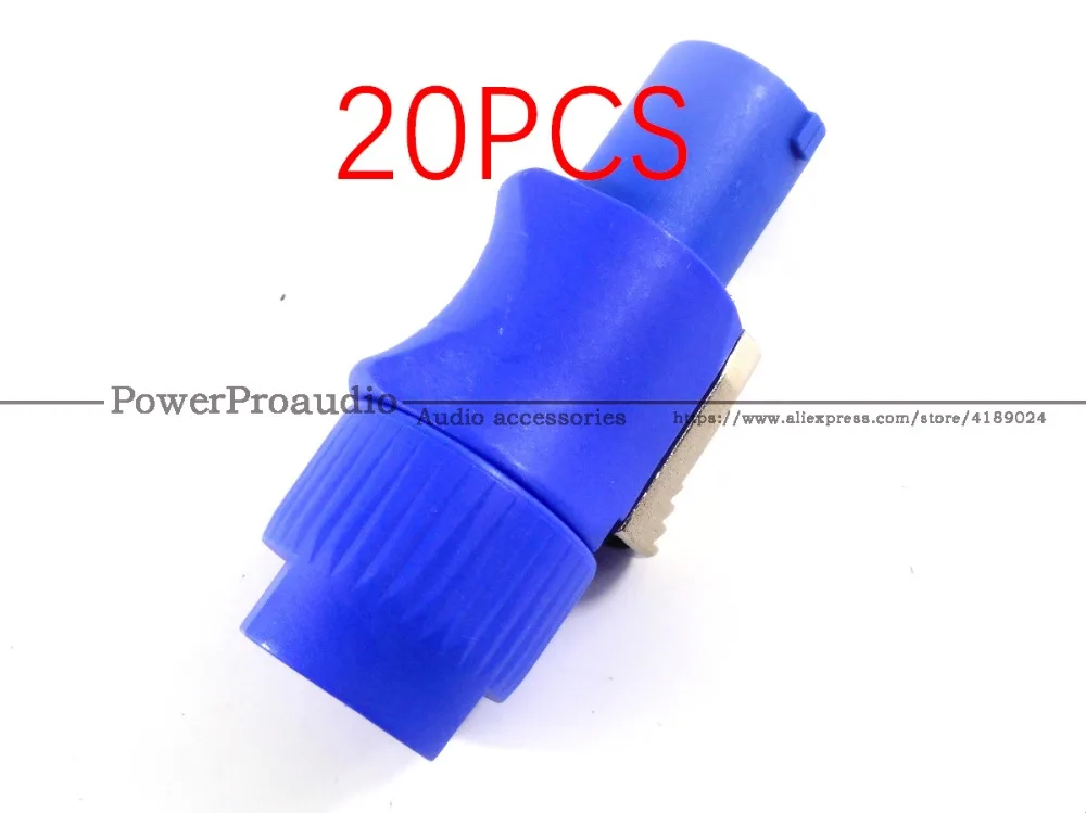 

20pcs/LOT Blue NAC3FCA PowerCon 20A AC Cable Connector Power adapter