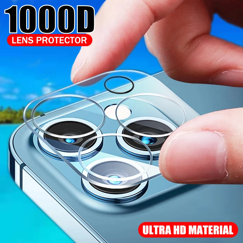 

1000D Full Cover Camera Lens Protector on For iPhone 11 12 13 Pro Max Mini Tempered Glass For iPhone 13 12Pro 11Camera Protector