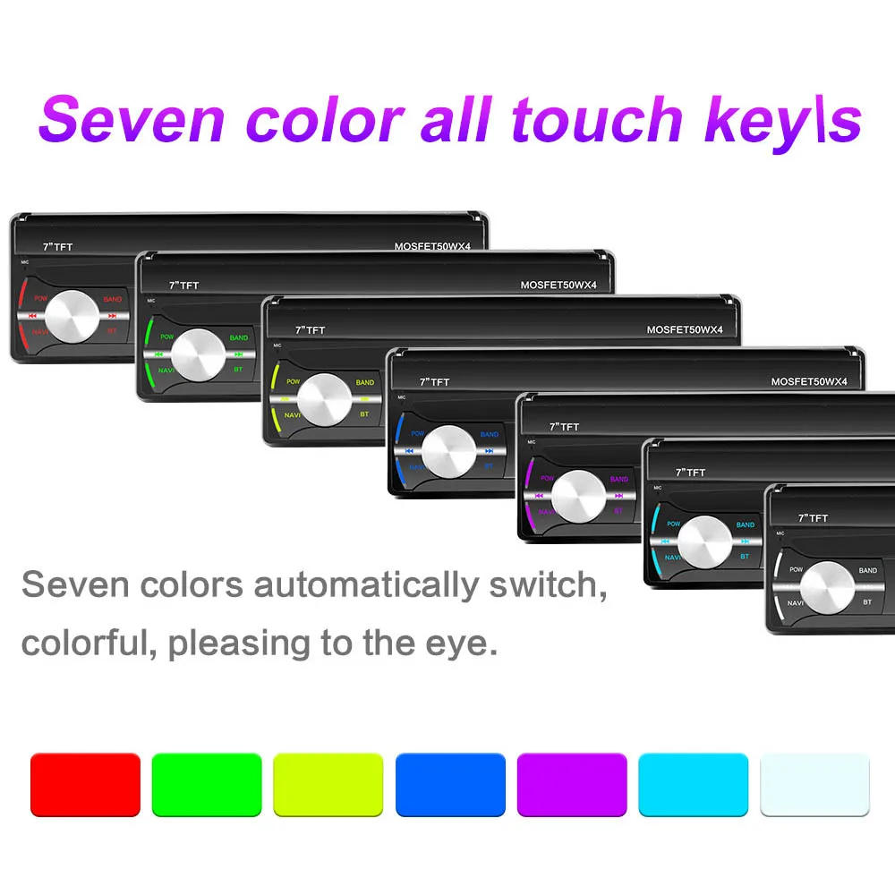 Универсальный Автомобильный мультимедийный проигрыватель 7 дюймов 1Din Android 9 0