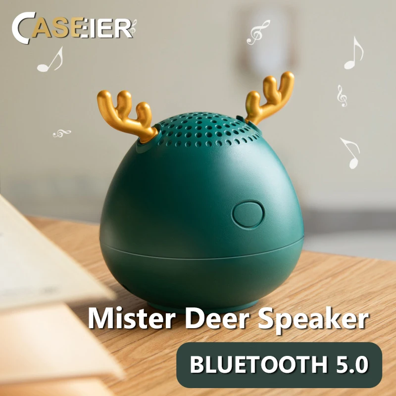 Портативный динамик CASEIER Elk Беспроводная колонка s Bluetooth 5 0 басовый радиатор для