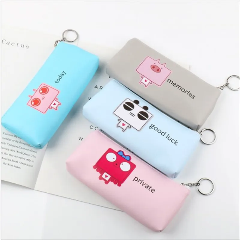 Пенал для мальчиков и девочек Маленький милый чехол карандашей начальной школы